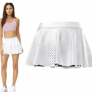 Adidas Stella McCartney White Barricade Ruffle Perforated Tennis Skort EUC Sz M